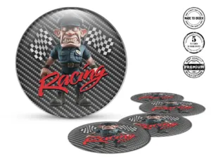 Domed Sticker Logo Premium Stellar Momentum Surge